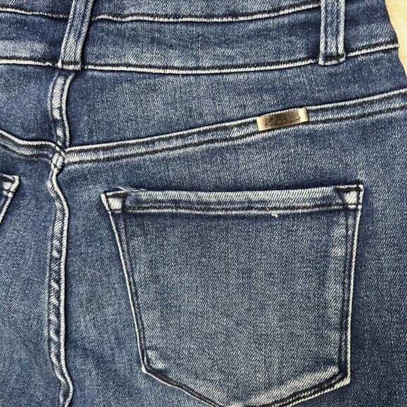 KanCan 3/25 Tall Jeans Casual Dark Collegiate School Cuff Stretch - Picture 8 of 8